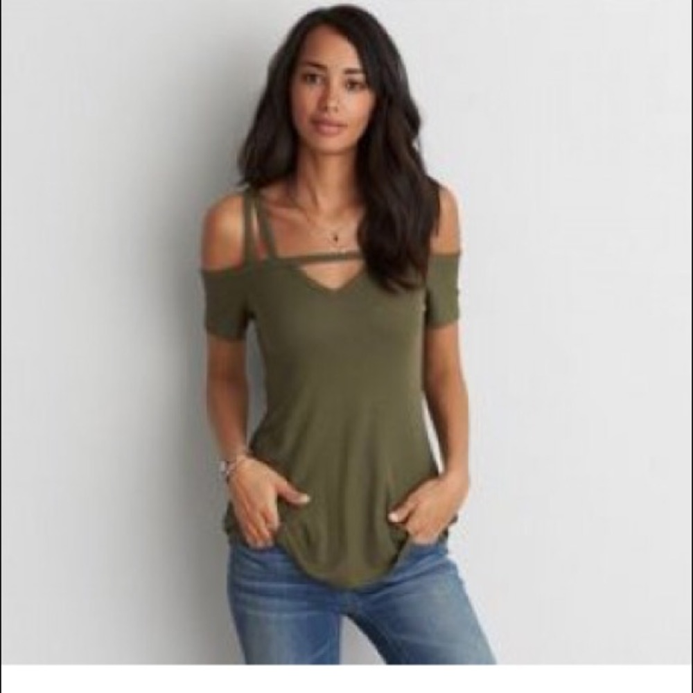 Soft and Sexy off the shoulder top American Eagle